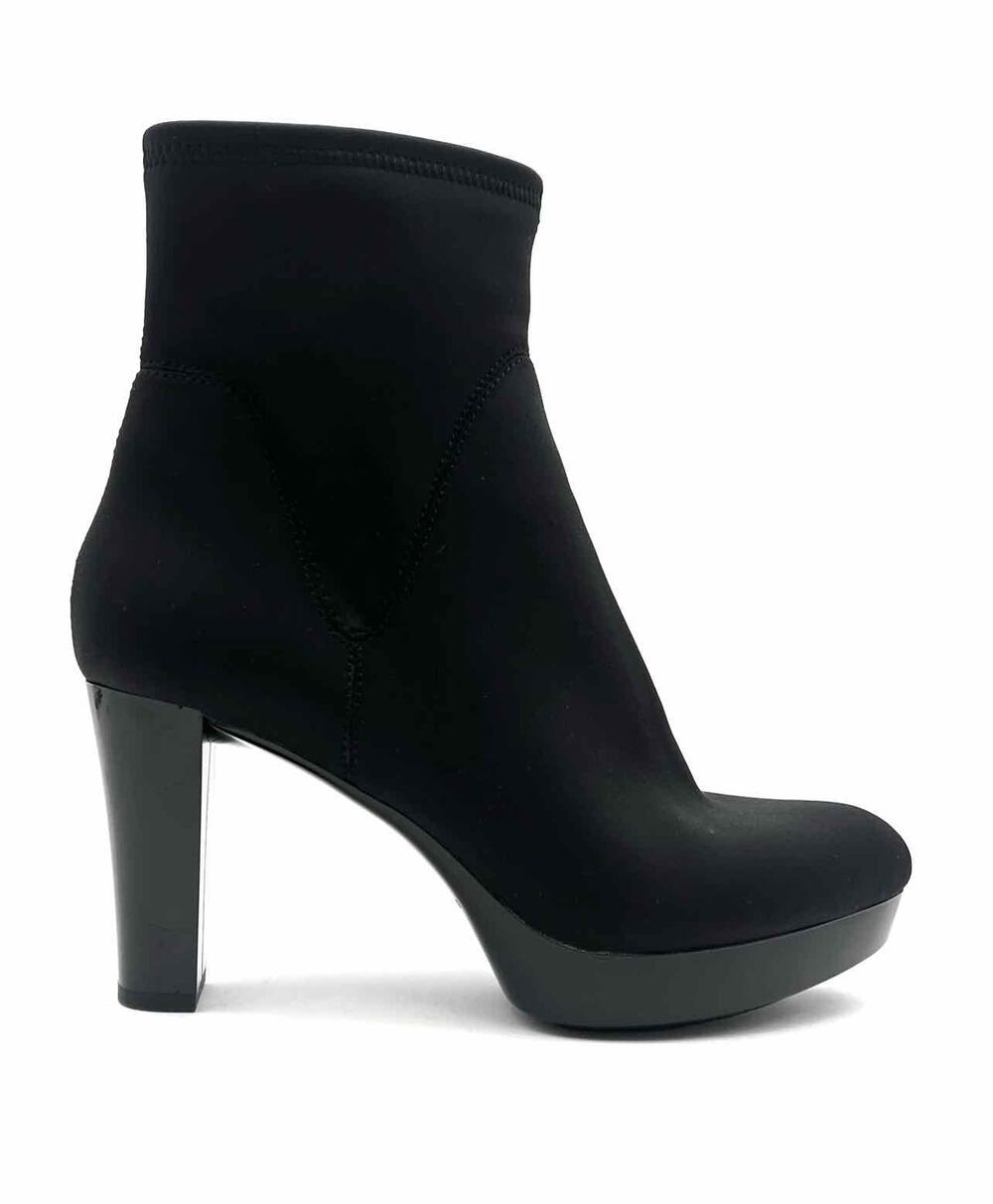 Donald Pliner Size 8 Black Solid Neoprene Designer Ankle Boots